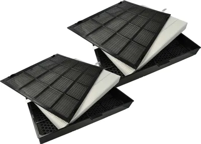 Produktbild von vhbw 2x Luftilter Ersatz für Ideal 8710002 für Luftreiniger - Kombifilter Vorfilter + HEPA + Aktivkohle