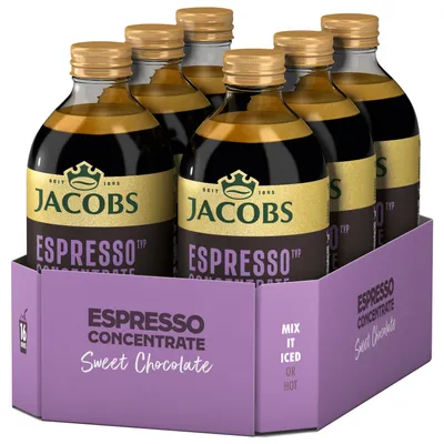 Produktbild von JACOBS Espresso Kaffeekonzentrat Sweet Choco 6 x 485 ml