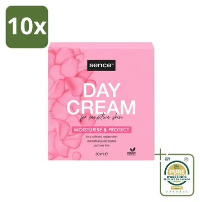 Obrázek produktu pro 10 kusů krému Sence Dagcreme pro citlivou pleť - zklidňující - 50 ml - balení