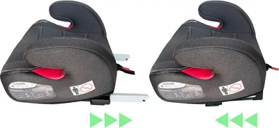 Produktbild von Kindersitz mit ISOFIX und Gurtfuhrung I mitwachsend 15-36 kg Körpergröße von 125–150 cm, Gruppe 2/3 I Bezug abnehmbar und waschbar Farbe:Dunkelgrau