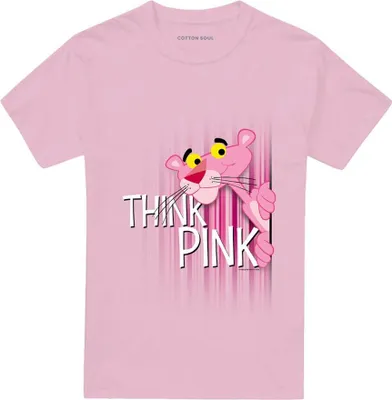 Produktbild von Pink Panther - "Think Pink" T-Shirt für Herren/Damen Uni TV20618 (M) (Pink)