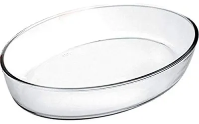 Produktbild von IBILI 480126 Auflaufform Kristall oval 26x18x6 cm aus Glas, transparent, 26 x 18