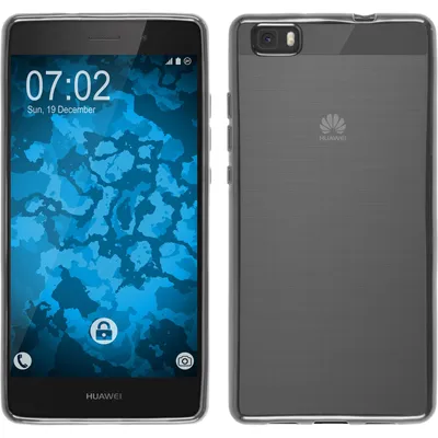 Produktbild von PhoneNatic Case kompatibel mit Huawei P8 Lite 2015 (1.Gen.) - silber Silikon Hülle Slim Fit + 2 Schutzfolien