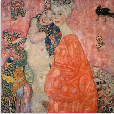 Produktbild von ARTland Glasbild Die Freundinnen. 1916/17 Größe: 50x50 cm