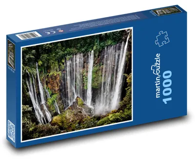 Produktbild von Puzzle 1000 Tropische Wasserfälle im Dschungel - martinpuzzle