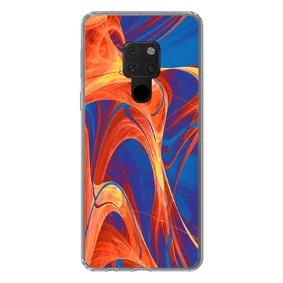 Produktbild von MuchoWow® Handyhülle Schutzhülle Hülle für Huawei P40 Lite Kunst - Wellen - Farbe - Psychedelisch Silikon Softcase Handy Hülle - Handy
