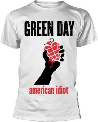 Produktbild von Green Day - "American Idiot" T-Shirt für Herren/Damen Uni PH1217 (XXL) (Weiß)