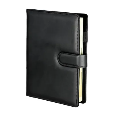 Immagine prodotto di Agenda giornaliera premium calendario universale nero A5 con inserto rimovibile chiusura magnetica Genova