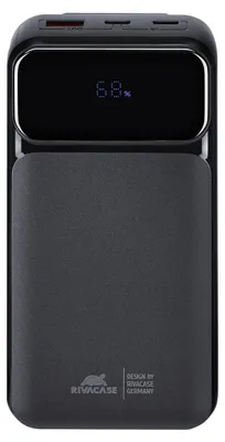 Zdjęcie produktu dla Rivacase VA2221, 20000 mAh, Litowo-polimerowy (LiPo), Power Delivery 3.0, Quick Charge 3.0, 22,5 W, Czarny