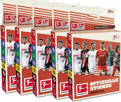 Immagine prodotto di Figurine Topps Bundesliga da collezione 2023/24 - 5 blister