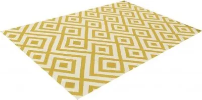 Productafbeelding van Kelim tapijt, kleur geel (155x240 cm)