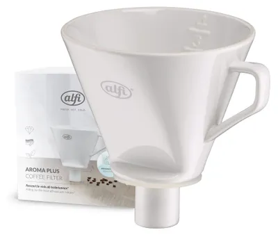 Porzellan-Kaffeefilter Aroma Plus, Größe 4, Weiß, 1 l