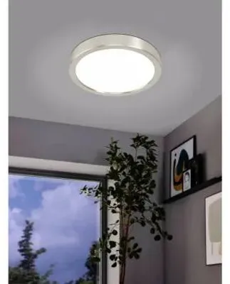 Immagine prodotto di CASAYA, plafoniera a LED, D.21, 16,5W, 1800LM, 3000K, acciaio, finitura nichel, codice prodotto 780057
