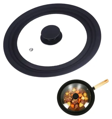 Immagine prodotto di Coperchio in vetro resistente al calore, universale, per pentole