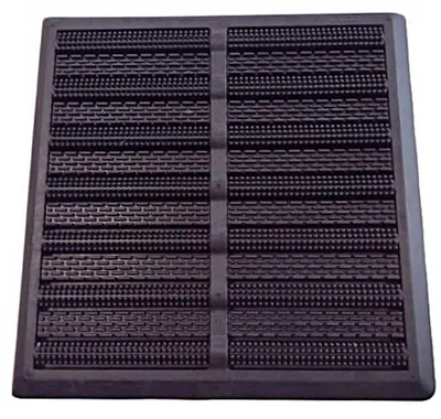 Produktbild von Fußmatte Quadratisch Outdoor Gummi Schwarz 40 x 40 cm