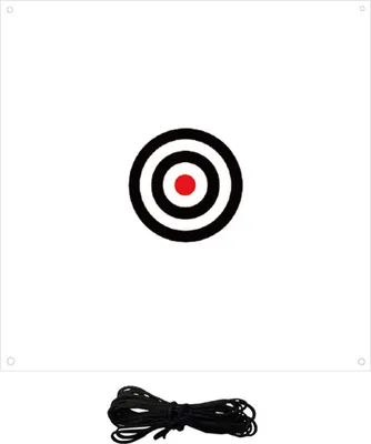 Produktbild von 57" x 59" Golf-Zieltuch als Netzersatz, Schlagübungsziel mit Gurt für das Golftraining im Innen- und Außenbereich