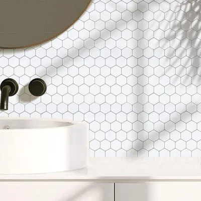 Immagine prodotto di Piastrelle decorative in vinile 3D per pareti di cucina e bagno - Autoadesive e impermeabili