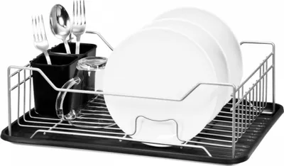 Zdjęcie produktu dla Ociekacz do naczyń Ociekacz do naczyń Ociekacz do sztućców Ociekacz do naczyń czarny 43 cm