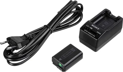 Immagine prodotto di Sony ACC-TRW - Caricabatteria + adattatore CA + batteria - Li-Ion - 1020 mAh - 400 mA - per Sony 2NP; Cyber-shot DSC-RX10; InfoLithium W Series NPFW50; NP-FW50; a5000; a6400; a7R II