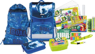 Zdjęcie produktu dla JOLLY 9940-9309 JOLLY Schulranzen-Set ERGONOMIC FLEXI Kunstfaser blau