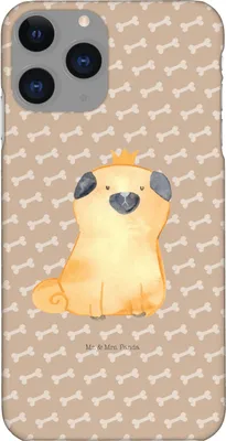 Produktbild von Mr. & Mrs. Panda Iphone 11 Pro Handyhülle Mops Krone - Hundeglück - Geschenk, Königlich, Handy Case, Hund, Premium Kunststoff, König, Sprüche