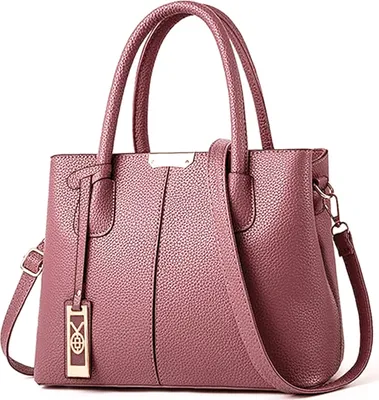 Produktbild von MODFU Handtasche Damen Schultertasche Henkeltasche Schultertasche Umhängetasche Groß Handtasche Tragetasche Leder Crossbody Bag ​Geschenke Rosa