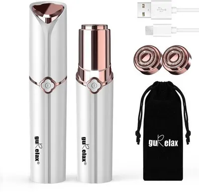 Productafbeelding van Gezichtshaarverwijderaar voor vrouwen, USB-oplaadbaar, pijnloos ontharen, waterdicht scheerapparaat, scheermes met