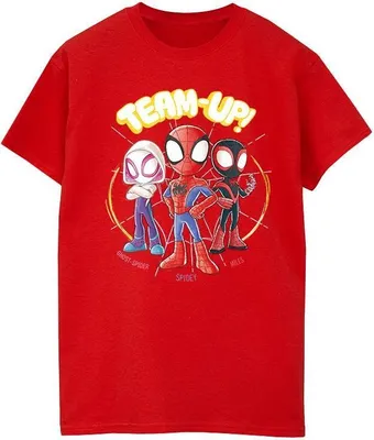 Obrázek produktu pro Marvel - "Spidey And His Amazing Friends" tričko pro chlapce BI48379 (104) (Červená)