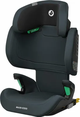 A child's car seat shown from a front-diagonal angle on a white background.