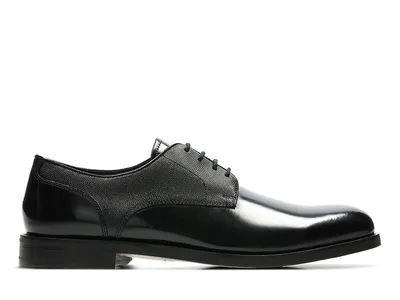 Obrázok produktu pre Clarks Coling Walk black leather pánske elegantné poltopánky Clarks Coling Walk black leather 40