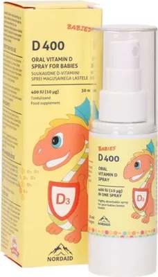Immagine prodotto di NORDAID Integratore alimentare D400 Spray per bambini, BI8090