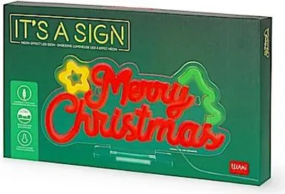 Produktbild von LEGAMI IT'S A SIGN LED Leuchtschift Neon Effekt Merry Christmas