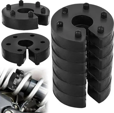 Productafbeelding van Automatische veerwegbegrenzer van 16 mm voor voertuigen, met 6 posities en een stickclip.
