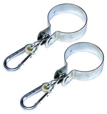 Produktbild von 2er Set Schaukelschellen Ø 10 cm rund mit Karabinerhaken