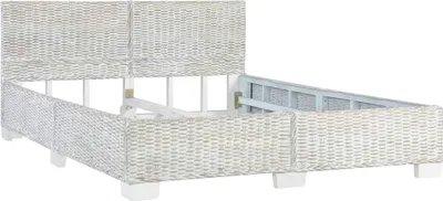 Obrázek produktu pro vidaXL Postel Grey z přírodního ratanu 140 x 200 cm