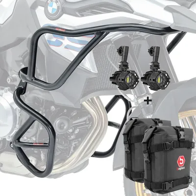 Produktbild von Set Sturzbügel + Scheinwerfer für BMW F 850 GS / F 750 GS 18-23 + K3 s