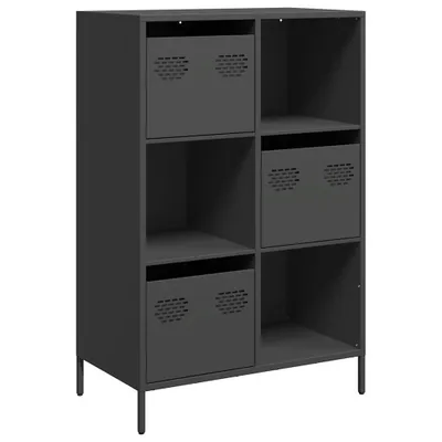 Obrázek produktu pro Skříň černá 68 x 39 x 103,5 cm ocel