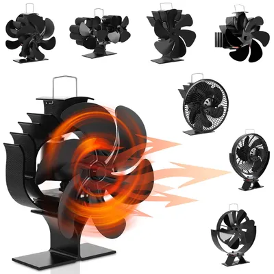 Zdjęcie produktu dla Wentylator Peviasot Kamin z 6 łopatami, oscylacją 120°, termometrem, cichą pracą i automatyczną regulacją prędkości