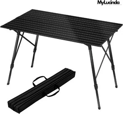 Image de Table pliante en aluminium 120 x 68 cm pour 4 à 6 personnes
