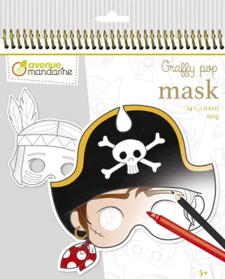 Produktbild von Graffy Pop, Maskenmalbuch Jungen