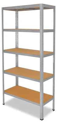 Produktbild von Schwerlastregal 200x80x45 cm verzinkt mit 5 Böden und einer Traglast von 175 kg pro Boden