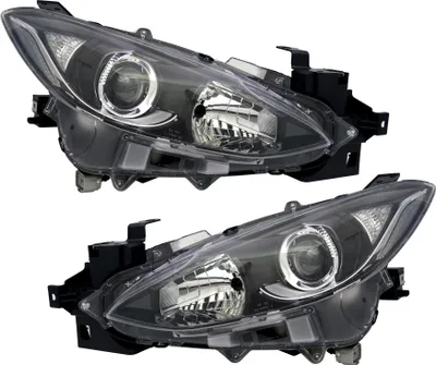 Produktbild von TYC Scheinwerfer Set für Mazda 3 BM 13-16 H11 H15 LWR Stellmotor DRL Halogen