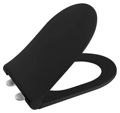 Produktbild von Slim WC Sitz mit Soft Close System, Schwarz matt