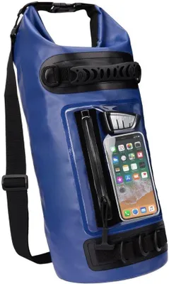 Produktbild von Famanu Wasserdichte Tasche 10L mit 3 D-Ringen - Schwarz
