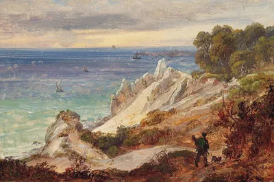 Obrázok produktu pre Johan Christian Dahl umelecká tlač obrazu - Møns Klint, 1828 (80 x 120 cm)