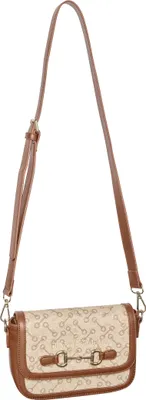 Produktbild von HV POLO Handtasche Mini Cecile Bit in sand mit goldenem Gebiss vorne, Größe:onesize