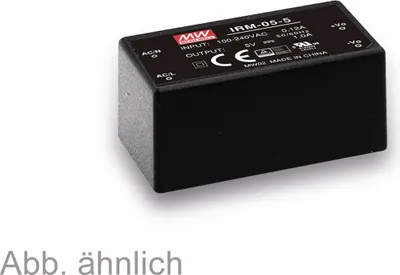 Immagine prodotto di Alimentatore MEAN WELL AC/DC IRM-05-15, 15 V-/0,33 A, 4,9 W