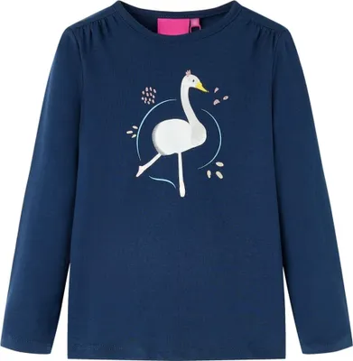 Produktbild von Kinder-Langarmshirt Marineblau 92