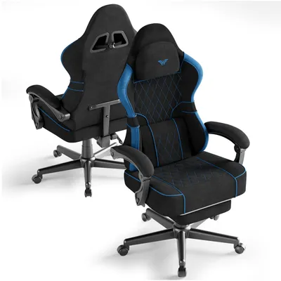 Produktbild von Arvioo Gaming Stuhl mit massagefunktion, Gaming Sessel mit Lendenkissen, Rückenlehne einstellbar, Ergonomisch Gaming Chair für Homeoffice, Teenager