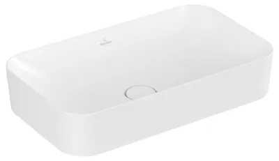 Immagine prodotto di Villeroy & Boch Finion lavabo à poser, sans trop-plein, sans plage de robinetterie, 600x350mm, 414361RW, 414361RW